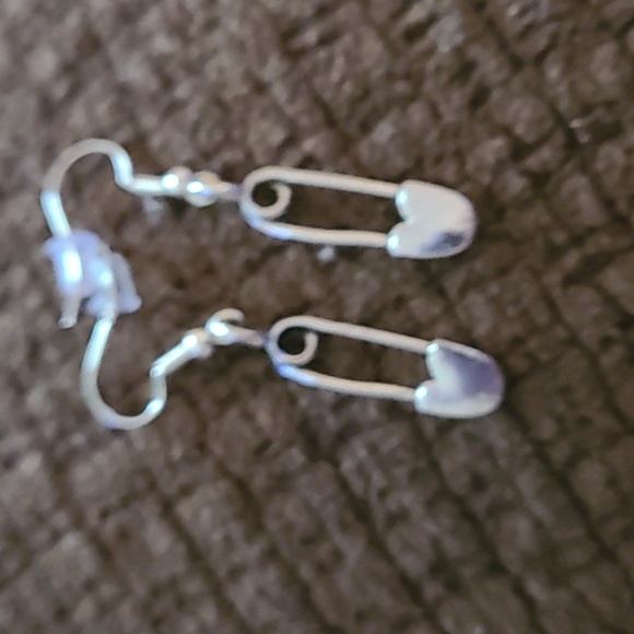 - Safety Pin Earrings - Picture 2 of 3